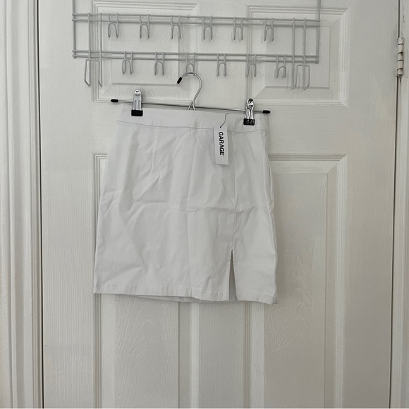 Garage White Mini Skirt - Picture 1 of 3